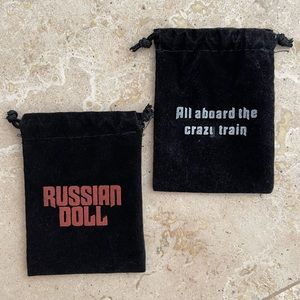 NWOT Netflix Russian Doll Drawstring Bags